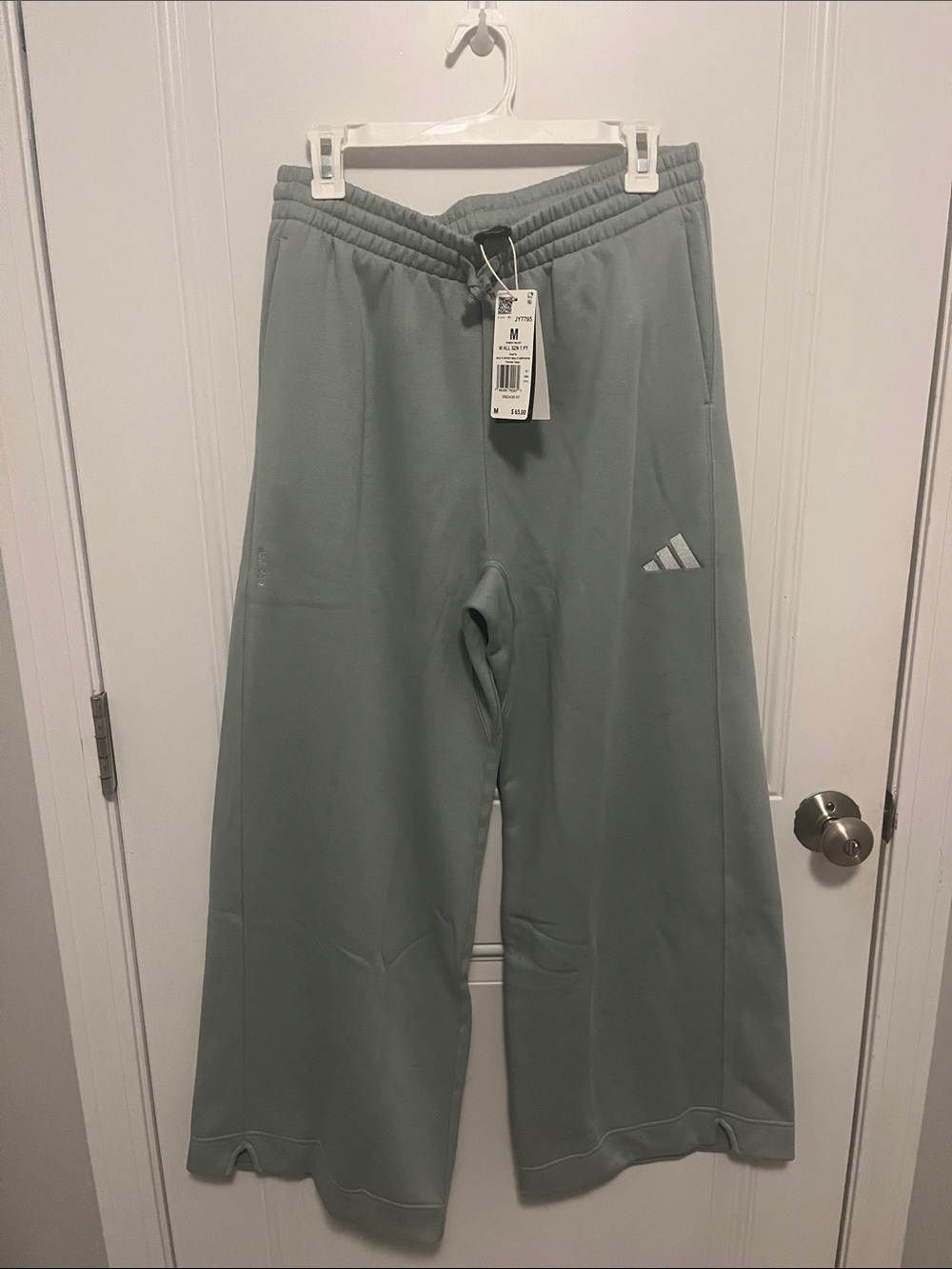 adidas Sage Green Wide-Leg Women's Pants